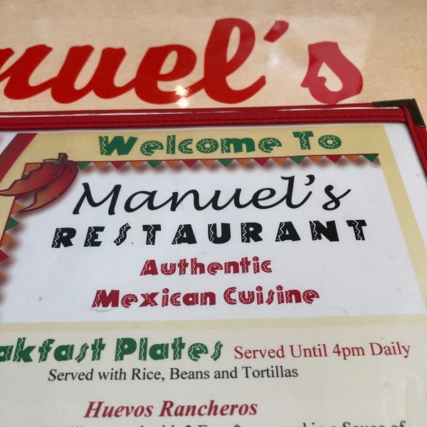 Снимок сделан в Manuel&#39;s Mexican Restaurant пользователем Tim B. 12/19/2019