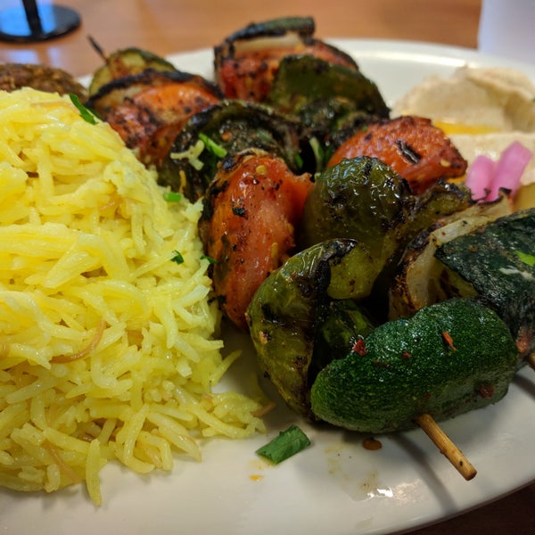 The atmosphere is not that nice and wait time can be long. But their vegetarian plates are amazing, especially the Veggie Combo and the Veggie Kabob!