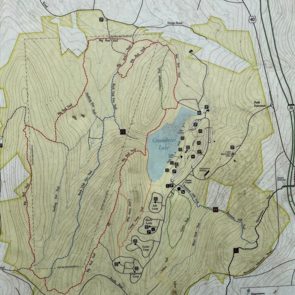 Greenbrier State Park Trail Map Photos At Greenbrier State Park - Boonsboro, Md