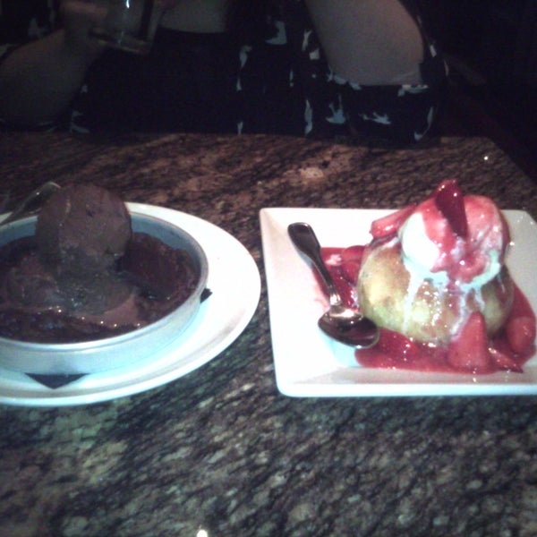 Best dessert ever. My bff and I Augustus Glooped the strawberry beignet and choc pizookie