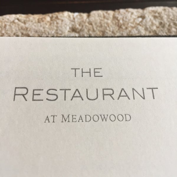 Photo taken at The Restaurant at Meadowood by Ruthie O. on 4/1/2018