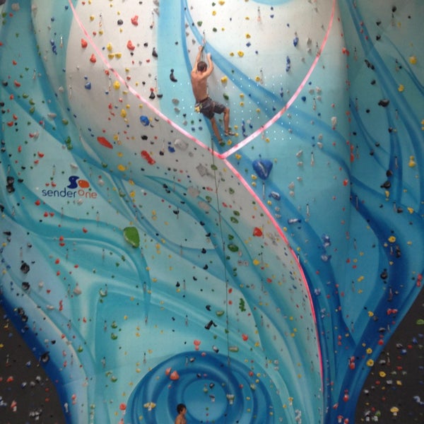 Photo taken at Sender One Climbing, Yoga and Fitness by Rob J. on 7/6/2013