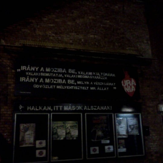 11/17/2012 tarihinde Ádám B.ziyaretçi tarafından Uránia mozi'de çekilen fotoğraf
