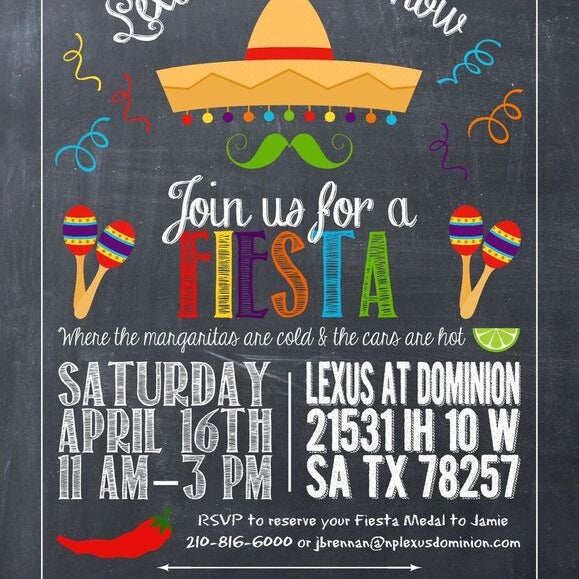 SAVE THE DATE! Fiesta Trunk Show is set for Saturday, April 15th @LexusDominion!