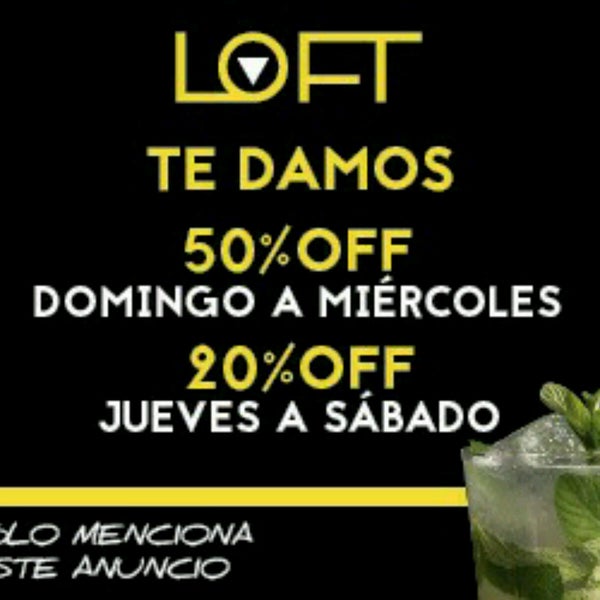 รูปภาพถ่ายที่ LOFT Drinkery &amp; Food Station โดย Traveltimes.com.mx ✈ S. เมื่อ 4/10/2017