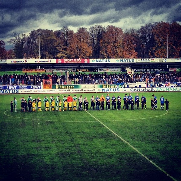 Photo taken at Moselstadion Trier by Johannes N. on 11/10/2013