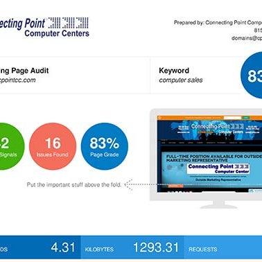 Get your free website SEO score today!  - http://www.cpointcc.com/free-seo-audit-tool