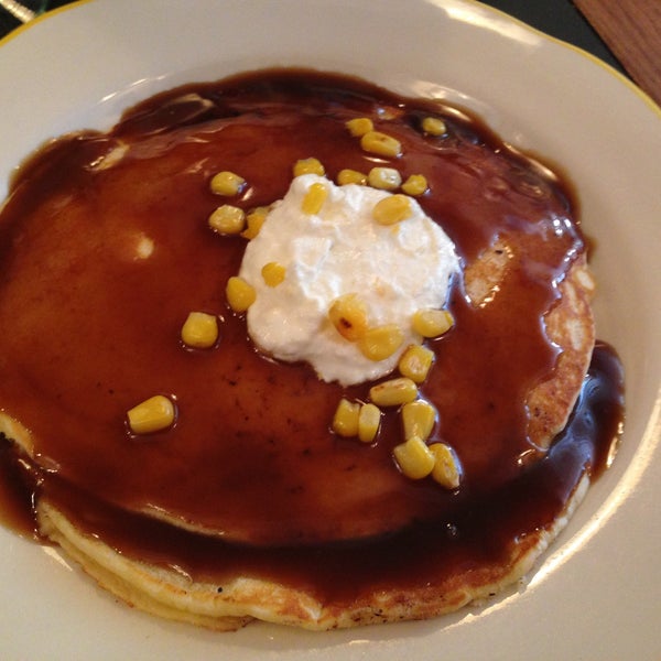 I'm not a breakfast gurl, but I will bend over and take these corn pancakes any morning!