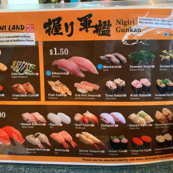 Sushi land sale