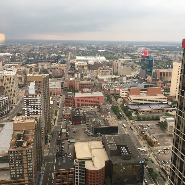 Photo taken at Detroit Marriott at the Renaissance Center by Muse4Fun on 8/19/2018