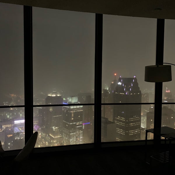 Photo taken at Detroit Marriott at the Renaissance Center by Muse4Fun on 8/19/2019