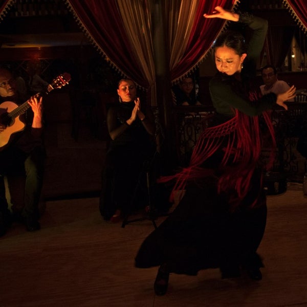 Come on a Friday night to enjoy a flamenco dance show with live guitar. Call ahead for show times and be sure to request a table near the stage.