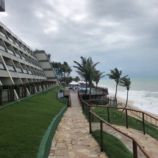 Photo taken at Ocean Palace Beach Resort &amp; Bungalows by Vinicius G. on 4/29/2018