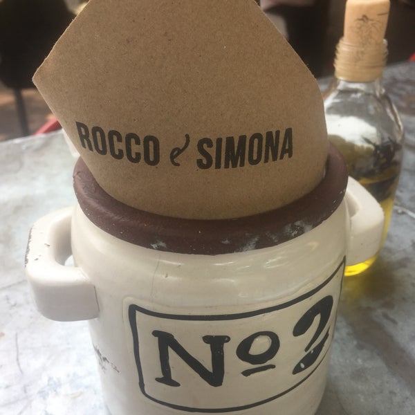 Photo taken at Rocco &amp; Simona Pizza al Forno by Nancy P. on 6/7/2018