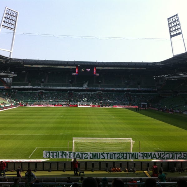 Photo taken at Wohninvest Weserstadion by Stadionhopper on 5/4/2013