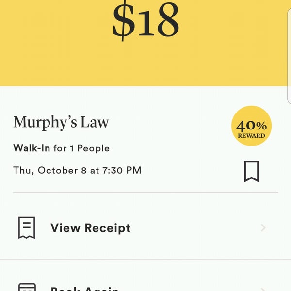 10/15/2020にEric F.がMurphy&#39;s Lawで撮った写真