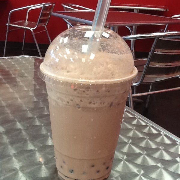 The frozen hot chocolate with strawberry pearls is a MUST!
