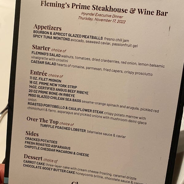 Fleming s Prime Steakhouse Wine Bar South Park Los Angeles CA