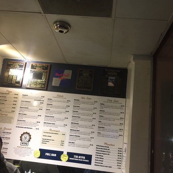 Photos at NYPD New York Pizza Delivery Downtown Palm Springs 20 tips