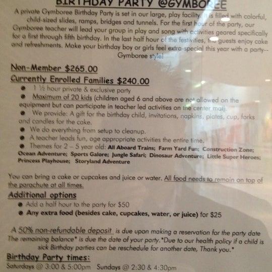 Gymboree Play Music & Art West Valley San Jose, CA