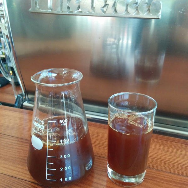 Cool down with an iced aeropress on a hot day.