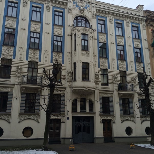 Photo taken at Art Nouveau Riga by Henrique F. on 3/23/2015