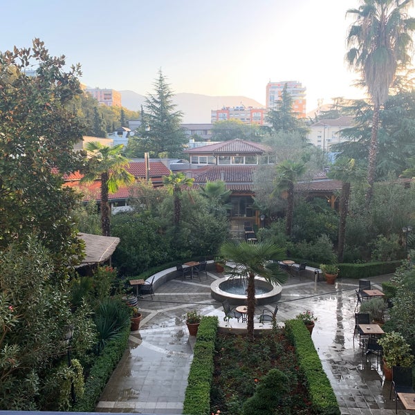 Photo taken at Rogner Hotel Tirana by Max G. on 10/10/2019