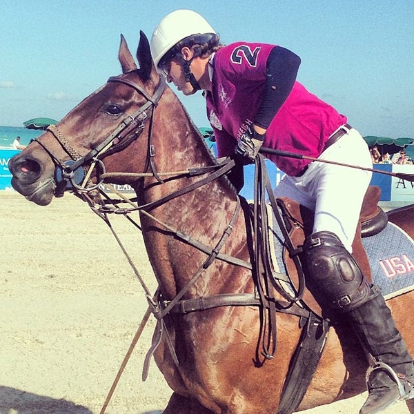 Photo taken at Miami Beach Polo World Cup by Courtney B. on 4/28/2013