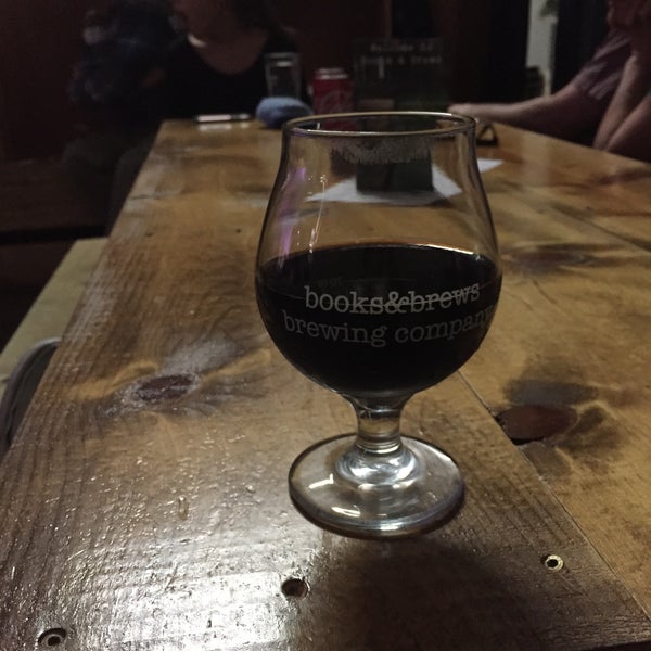Photo taken at Books &amp; Brews Brewing Company by Alyssa P. on 4/2/2017
