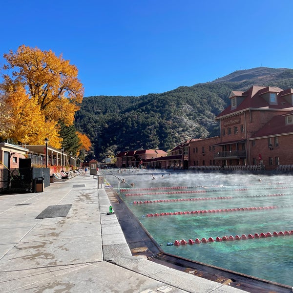 Photo taken at Glenwood Hot Springs by Gianna S. on 10/30/2021