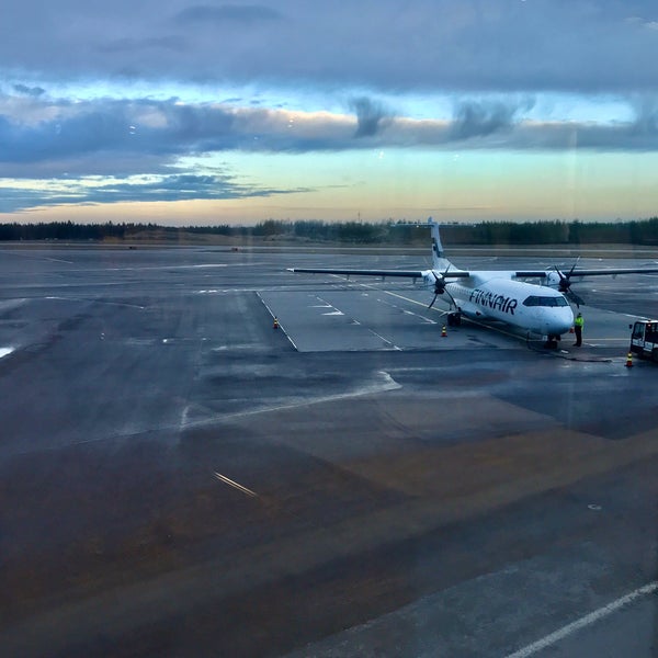 Photo taken at Turku Airport (TKU) by Jari S. on 1/21/2020