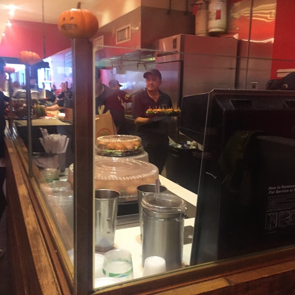 Photo taken at New York Burger Co. by Aaron J. on 10/21/2016