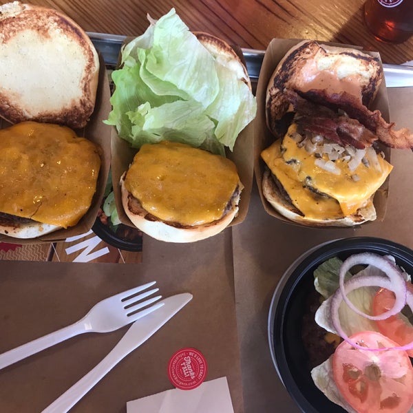 Photo taken at Hat Creek Burger Co. by Allison L. on 1/21/2019