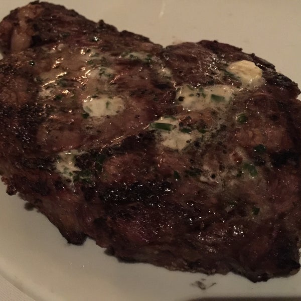 16oz Ribeye steak $46. Cooked perfectly and great steak flavor.
