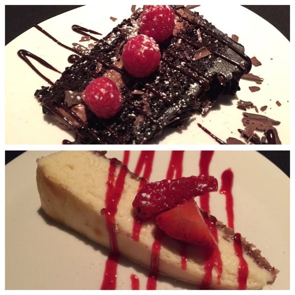 Off HRW menu- Black magic cake and strawberry cheese cake my only complaint was they skimped a little with tiny slices.