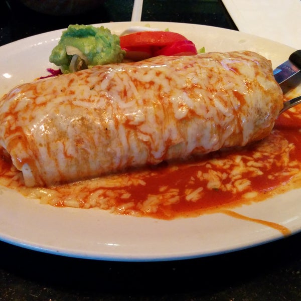The burrito is the size of a newborn child.