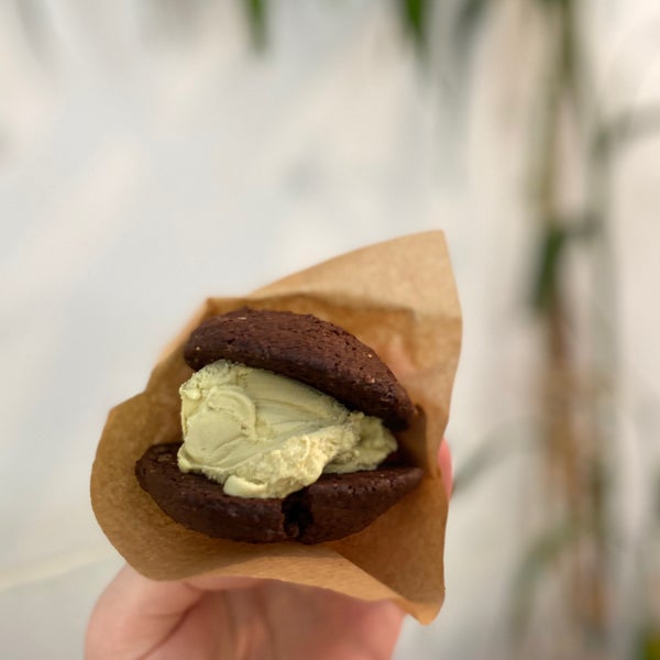 Ice cream cookie sandwiches - flavors were amazing; cookie was well made, soft but also crispy. Wasn’t quite the texture I’m used to for an ice cream sandwich. Cafe was aesthetically very pleasing