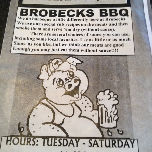 Photo taken at Brobeck&#39;s BBQ by Les S. on 5/1/2013