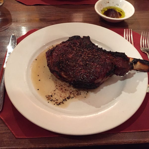 This was one of the best steaks I've ever had. Perfectly charred on the outside and cut it with a butter knife tender. The flavor is bomb. Get the Rib-eye or Filet Mignon
