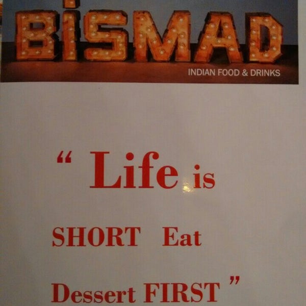 Foto tirada no(a) Bismad Indian Food &amp; Drink por Vj p. em 6/16/2015