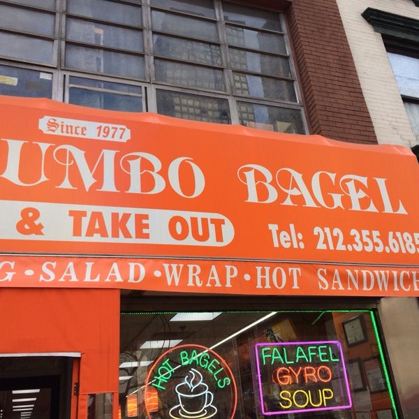 Photo taken at NY Jumbo Bagels by Eric F. on 3/8/2014