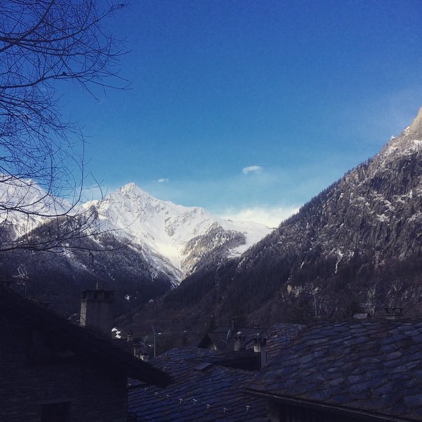 Photo taken at Grand Hotel Courmayeur by Massimo C. on 4/4/2015