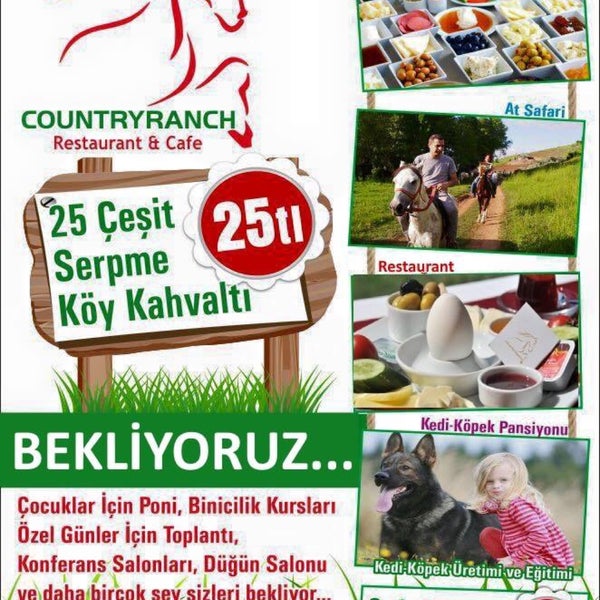 Foto tirada no(a) Countryranch Atlıspor Kulubü, Restaurant ve Köpek Oteli por Mert K. em 7/10/2016