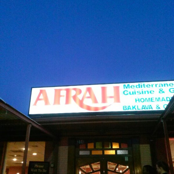 Photo taken at Afrah Mediterranean Restaurant &amp; Pastries by Gershom A. on 7/28/2013