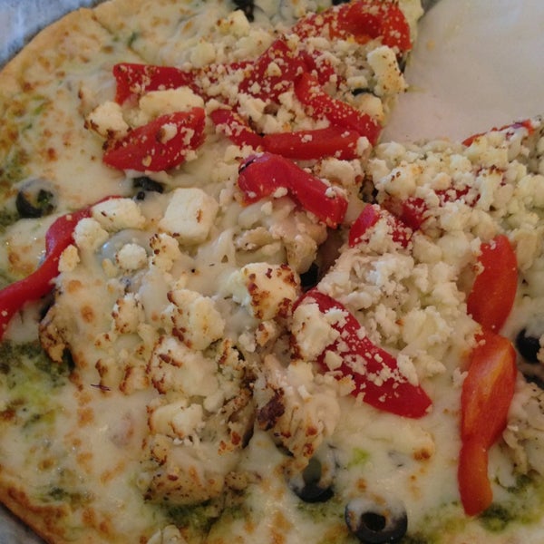 "Zorba the Greek" flatbread pizza is a pleasure to the taste buds.