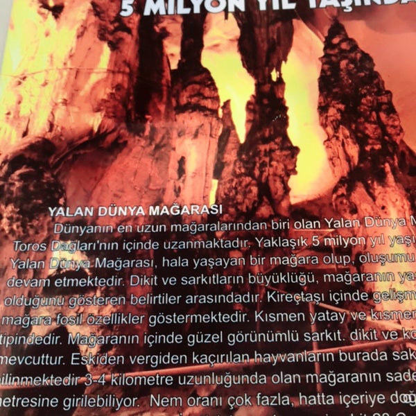 Снимок сделан в Yalan Dünya Mağarası пользователем Lk 7/7/2018