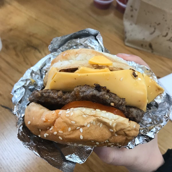 It’s a Five Guys. You can have burgers here.