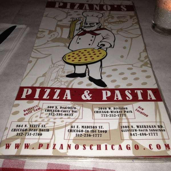 Снимок сделан в Pizano&#39;s Pizza &amp; Pasta пользователем Vijay D. 4/15/2013