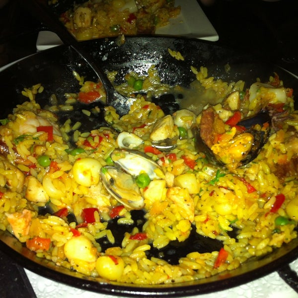 The paella is easily shareable for two, regardless of what the server might tell you...