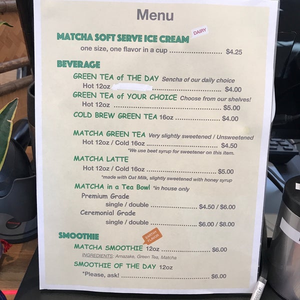 Das Foto wurde bei Tea Master Matcha Cafe and Green Tea Shop von Ben H. am 3/28/2019 aufgenommen